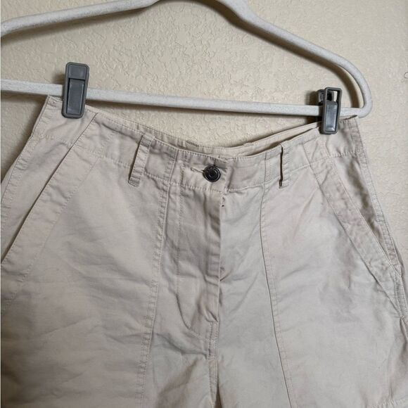 Arket High Waist Twill Cargo Shorts Cream Size‎ 38 6US - Picture 3 of 7